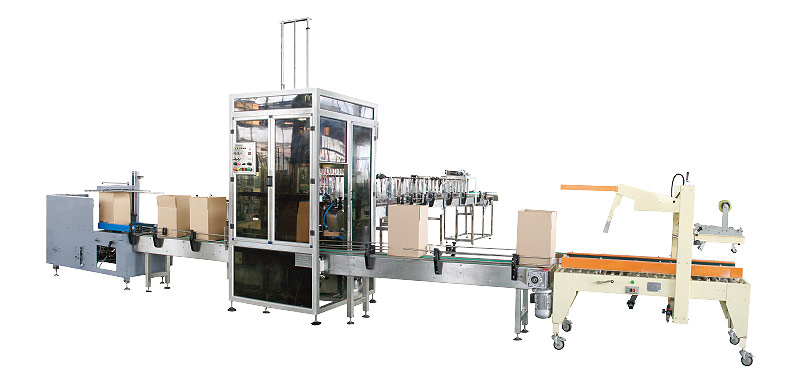 全自動開箱、裝箱、封箱機組